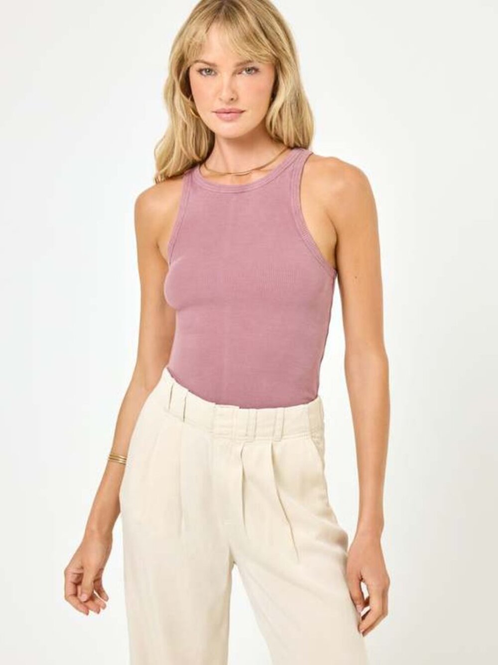 NWT L*Space Rewind Tank Smoky Quartz - XS